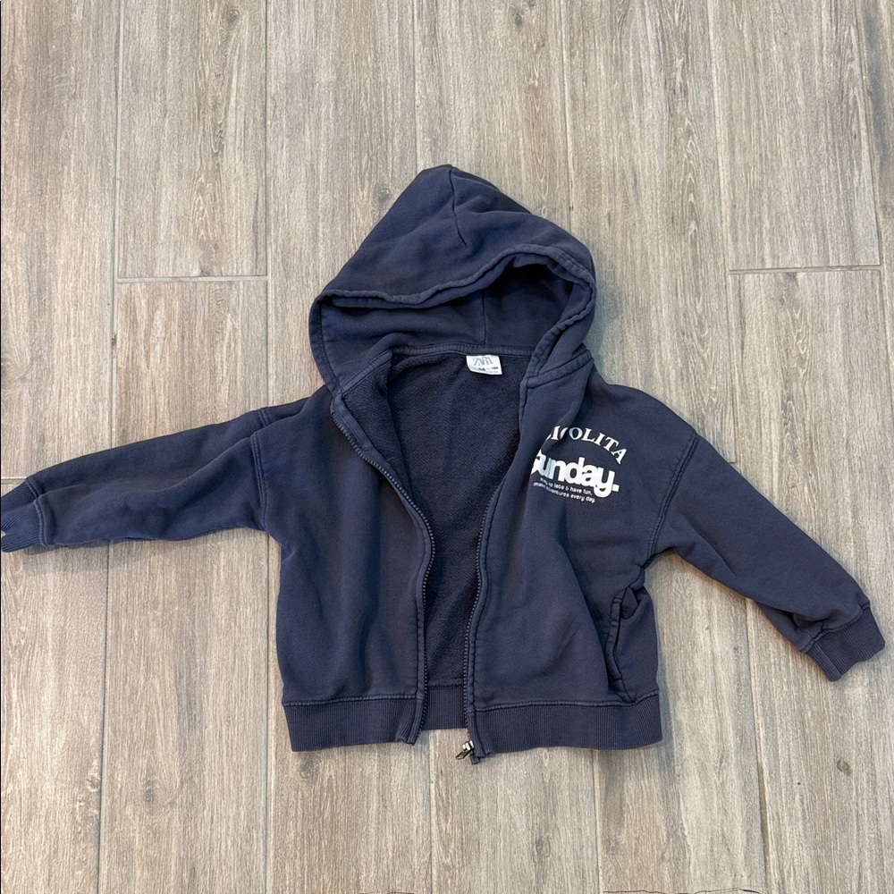 Zara Dark Blue Kids Hoodie